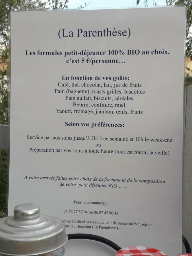 La Parenthese Apartment Sommieres Bagian luar foto